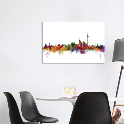 Berlin, Germany Skyline by Michael Tompsett - Wrapped Canvas Gallery-Wrapped Canvas Giclée