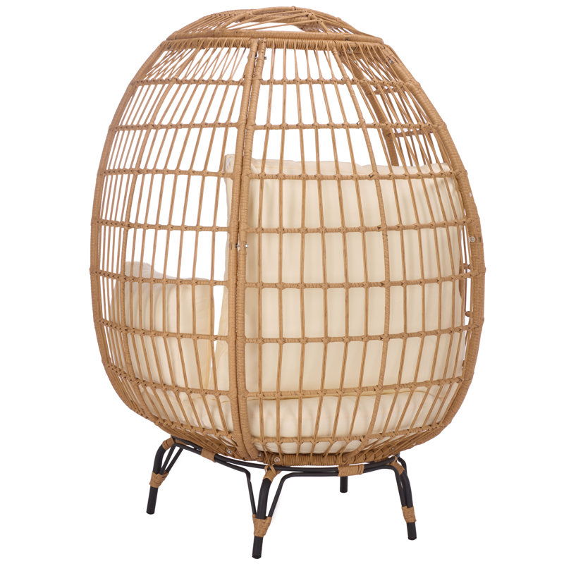 Emmett Outdoor Lounge Chair, Beige