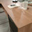 Bureau en L, finition brune