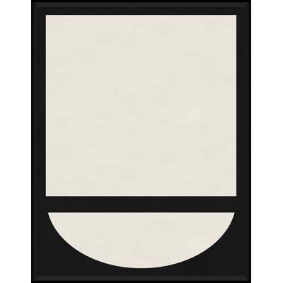 Formes graphiques en noir et crème 12 - Impression