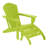 Altura Plastic Adirondack Chair with Ottoman Set-440759054
