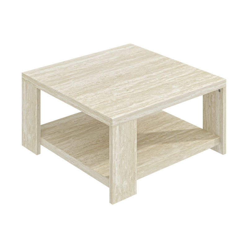 Ensemble de 2 tables basses Nathanial, Travertin
