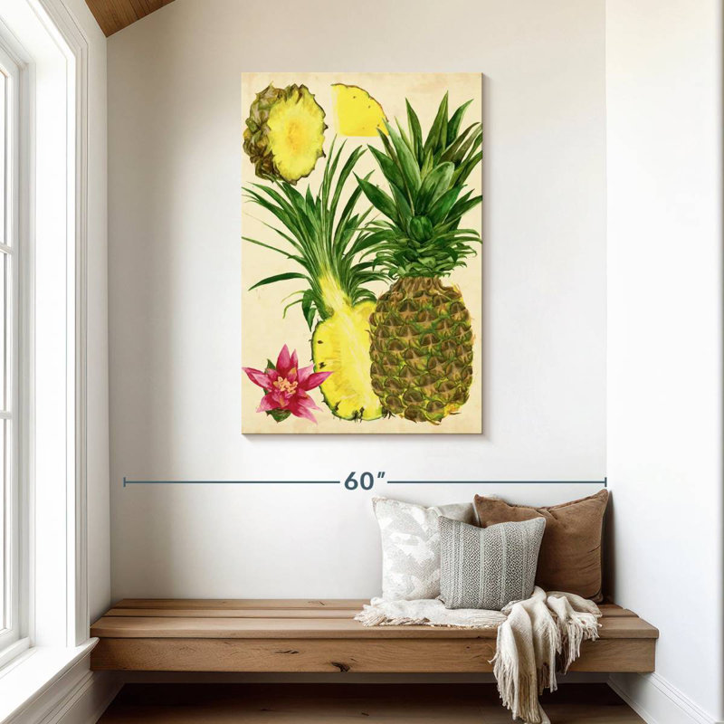 Yarlin Tropical Pineapple Study I, 45" H x 30" W