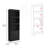 2 Piece Office Set, Dozza Bookcase + Aramis Desk, Black