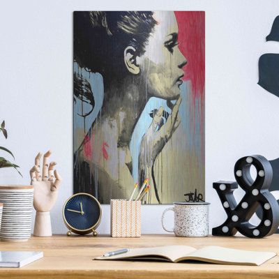 Luxe métal Art «Peut-être» par Loui Jover, mur en métal «Peut-être» par Loui Jover