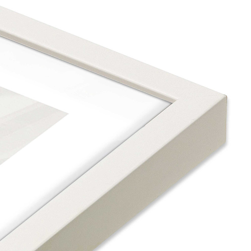 Impression Solitaire Surf II, H 9 po x l 11 po x P 1,25 po, Cadre opaque blanc