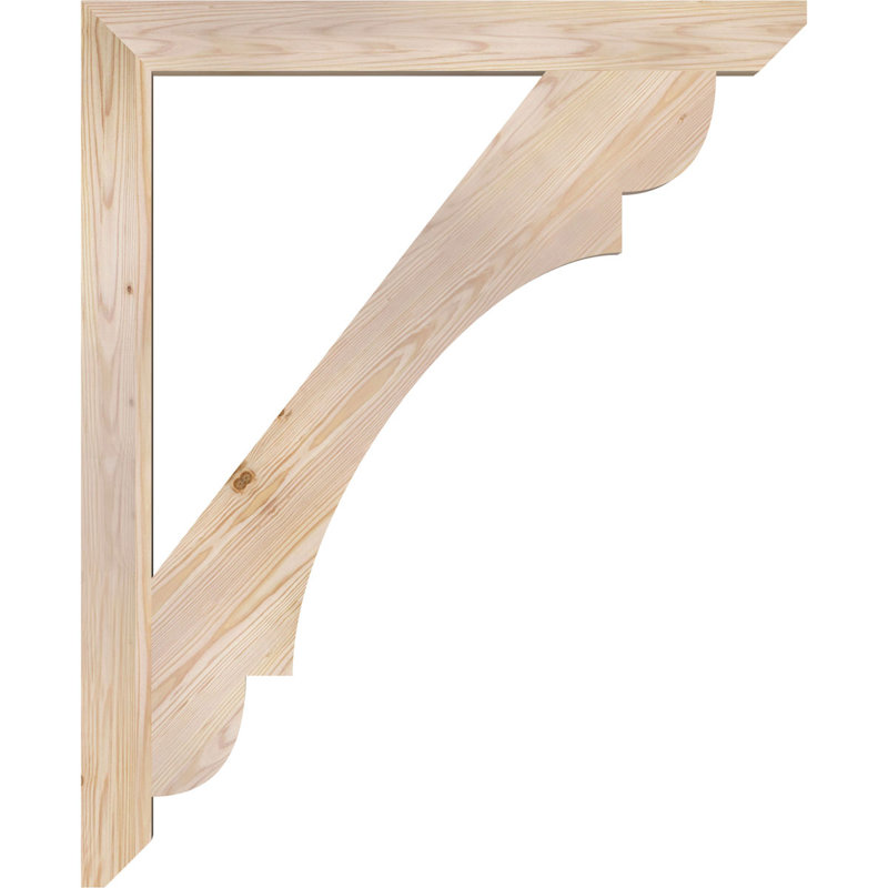 3 1/2"W x 36"D x 44"H Olympic Slat Smooth Bracket, Douglas Fir, Douglas Fir (Smooth), 44"H x 3.5"W x 36"D