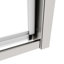 Porte de douche pivotante 1/4 po en verre trempé, l 56 à 60 po x H 71 po, configuration réversible, fermeture magnétique, résistance au design étanche-118281512