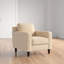 Fauteuil en cuir fleur Nalston-215476484