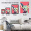 Wall Art Print Sphynx Cat Screen Artwork Spot Block Colour Duotone Retro Riso Interior Design Poster