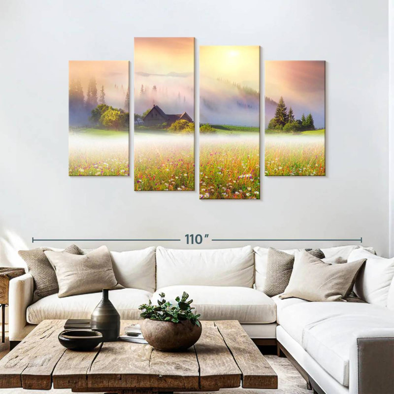Alvord Ukraine Flower Field, 54'' H x 84'' W