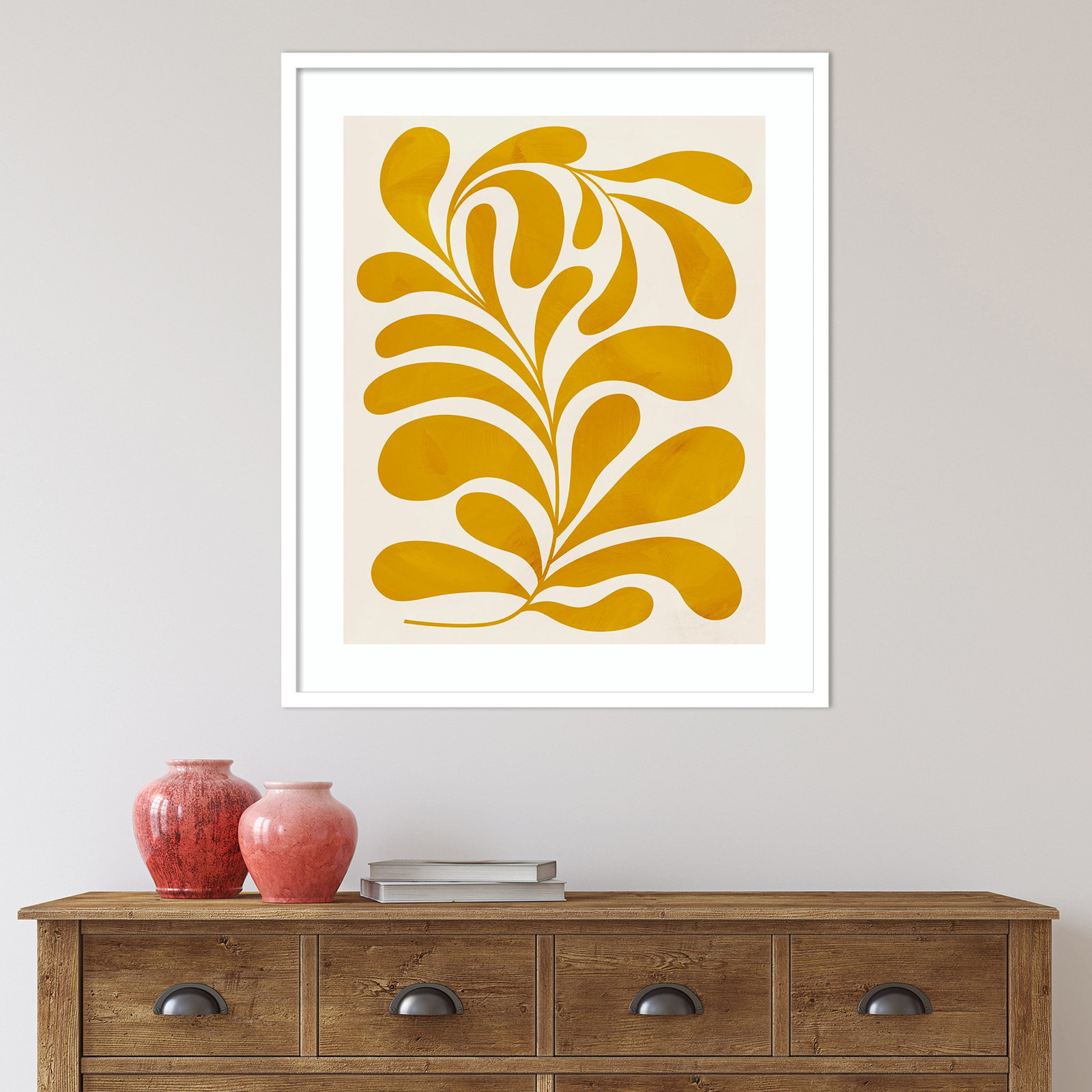 Goldenrod II by Grace Popp, White, 33" H x 28" W x 1" D