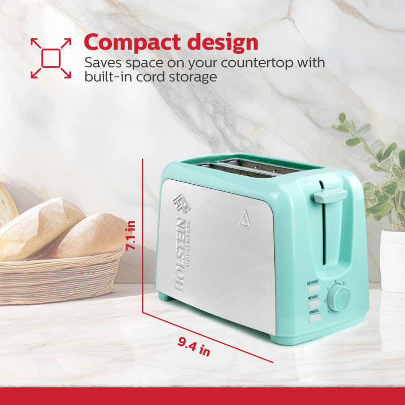 Grille-pain 2 tranches Holstein Housewares, Mint