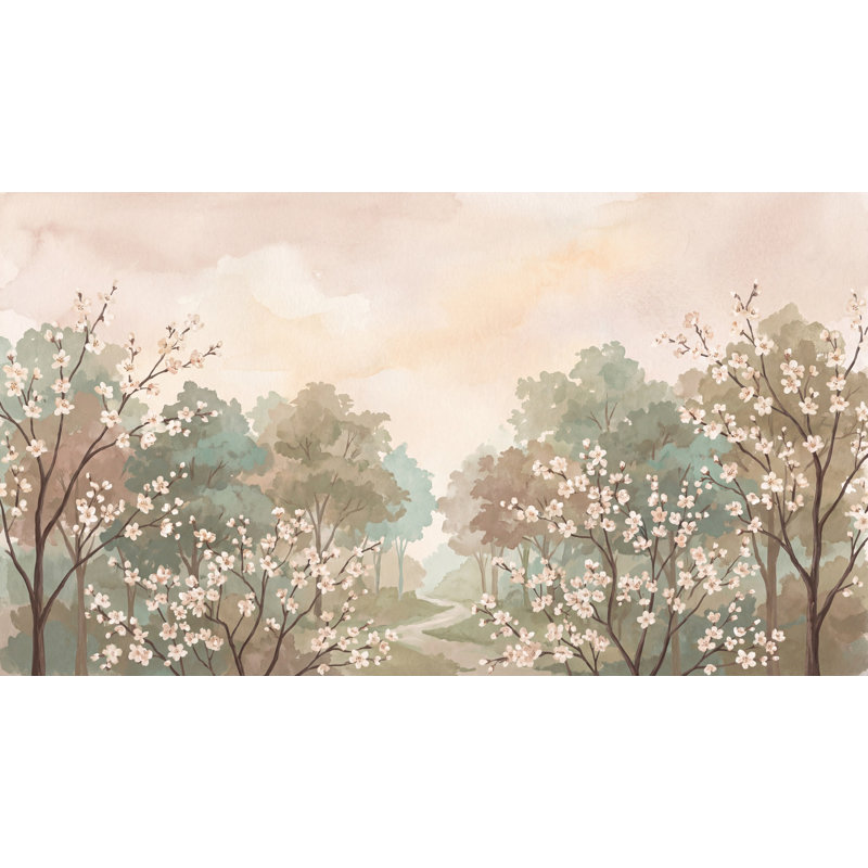 Décoration murale Misty Forest, Non-Woven Nonpasted, 120 po x 96 po