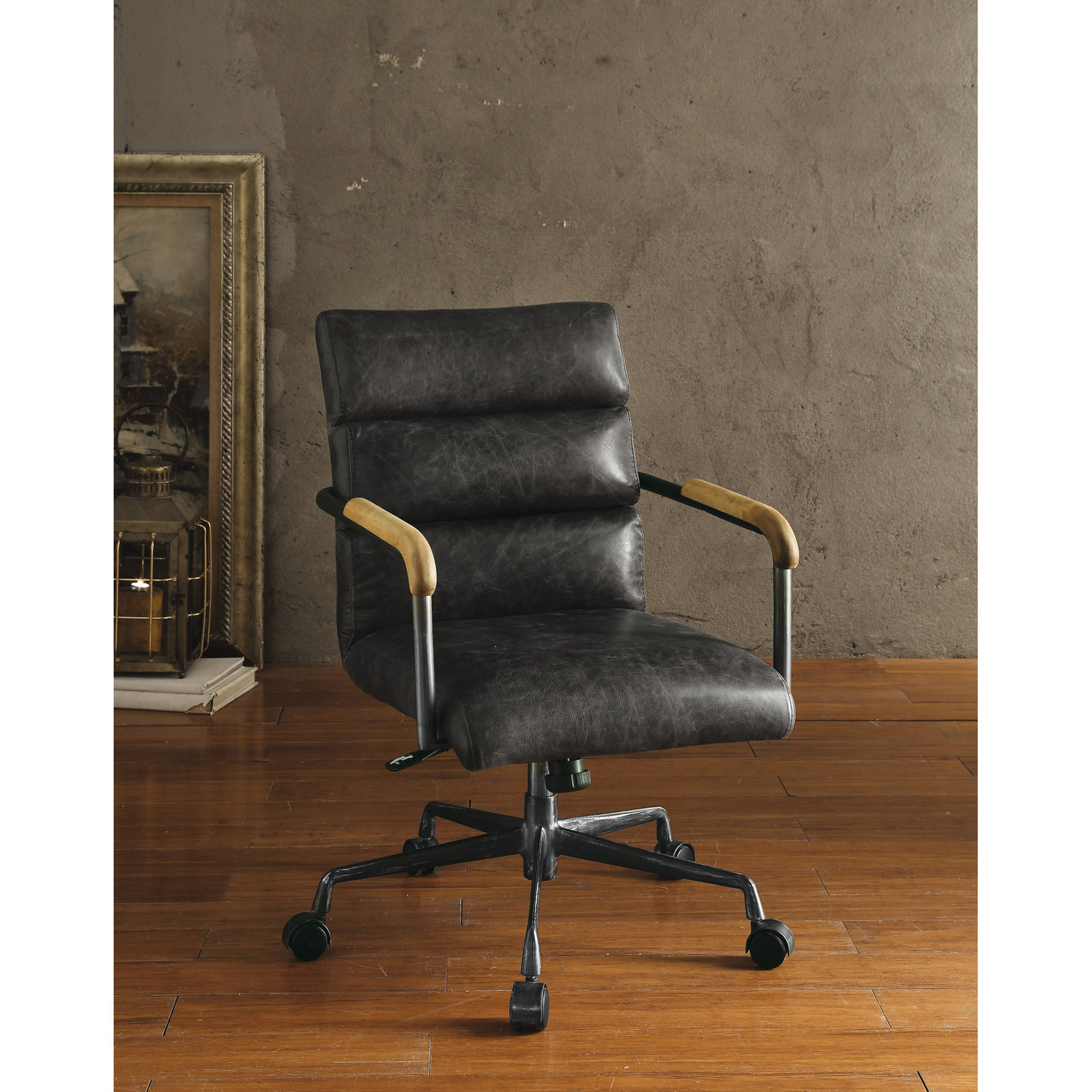 Springtown Swivel Office Chair, Slate