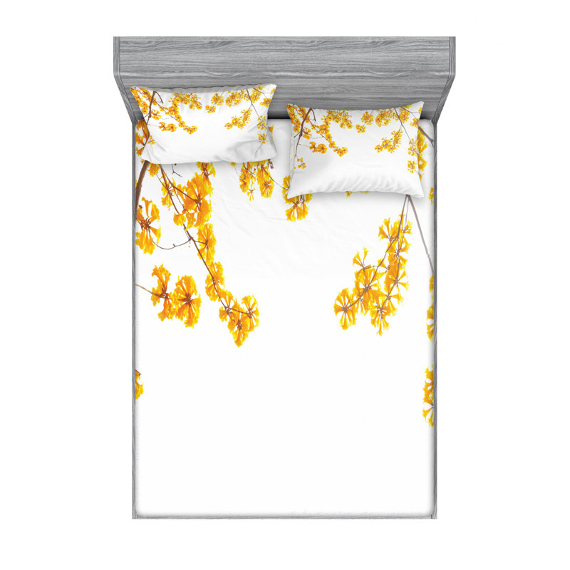 Microfiber Sheet Set, Queen Sheet Set with Fitted Sheet