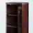 Dominguez 2-Section Storage Cupboard in Walnut Finish, 47.28'' H X 17.13'' W X 15.58'' D