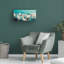 Gerboth, bourgeons turquoise sur toile-150016542
