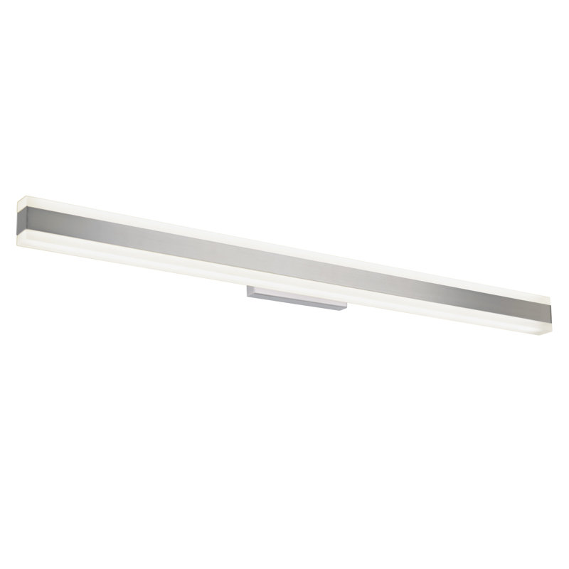 Sleek Brushed Nickel 37" LED Vanity Light for Outdoor Use