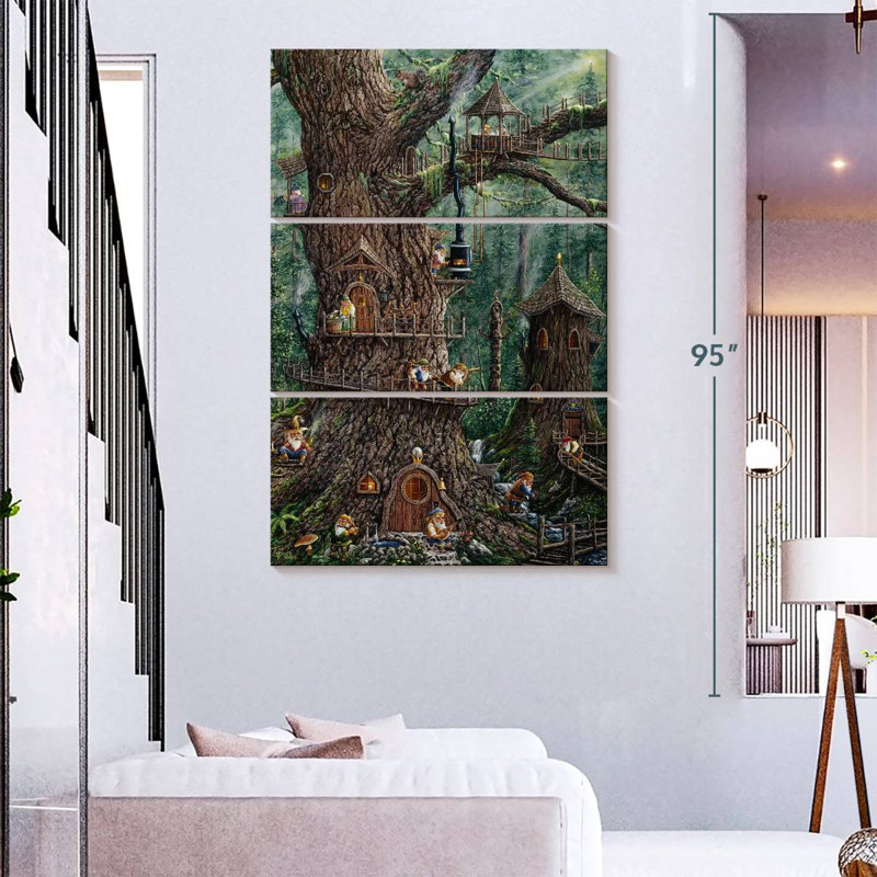 Kelan Gnomes Sweet Home, 74" H x 48" W