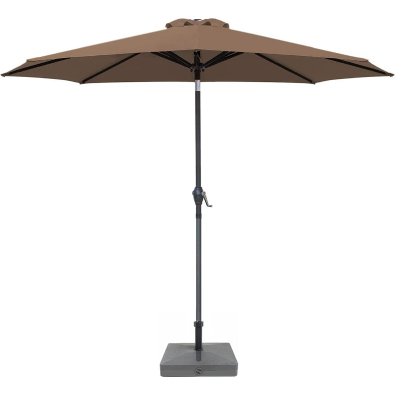 Parasol de marché 9 pi Juri, Brun