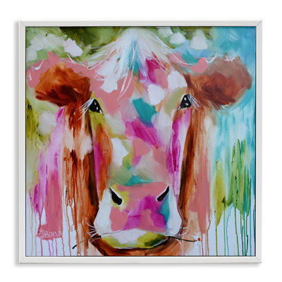 Vache Expressionist Vibrant, giclée par Amanda Brooks
