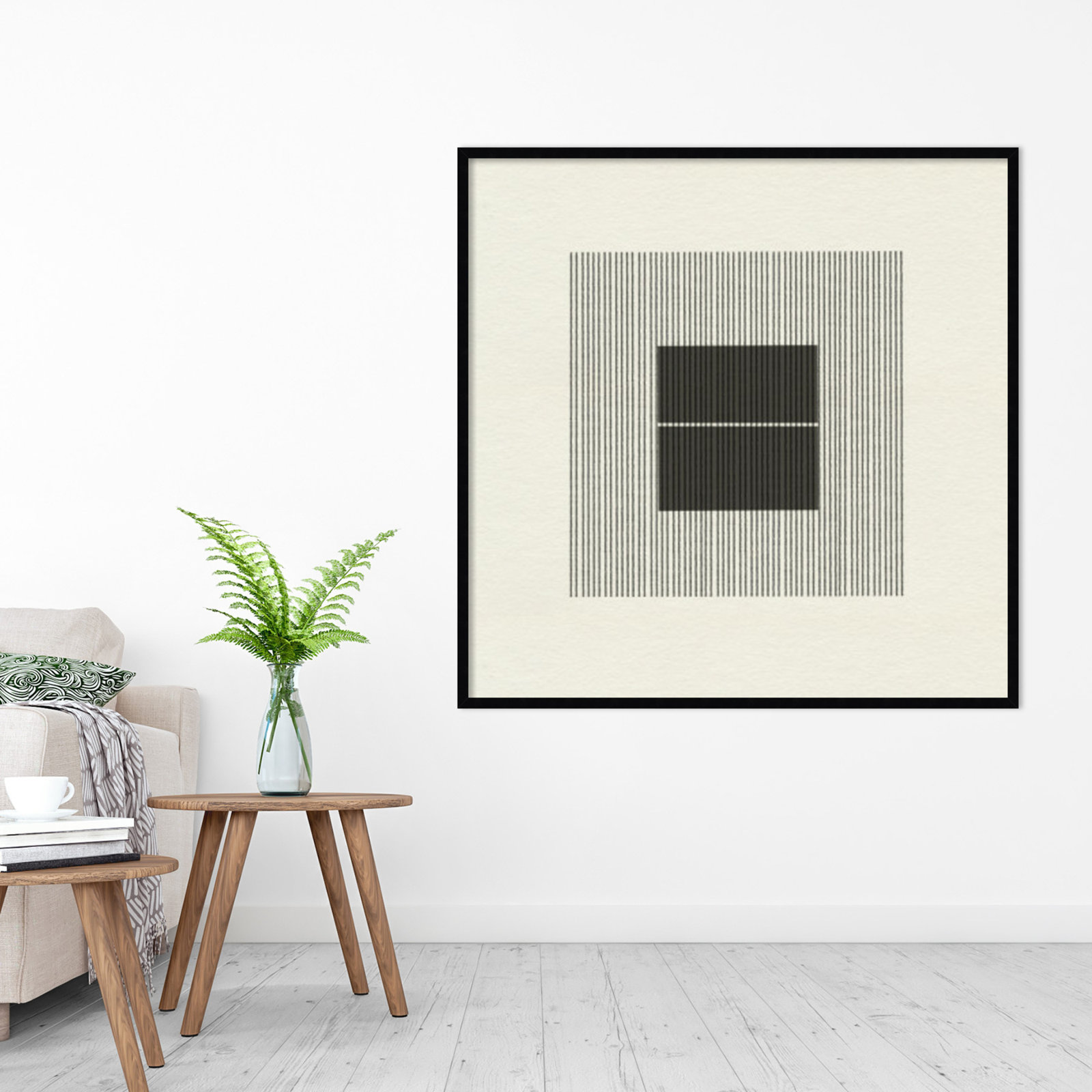 Honoring Matisse Warm by The MIUUS STUDIO, 41" H x 41" W x 1" D, Black