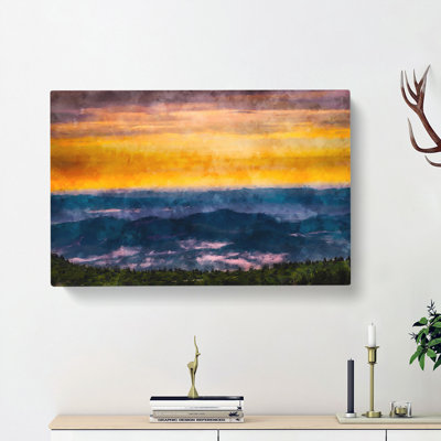 Mountain View In North Carolina - Wrapped Canvas