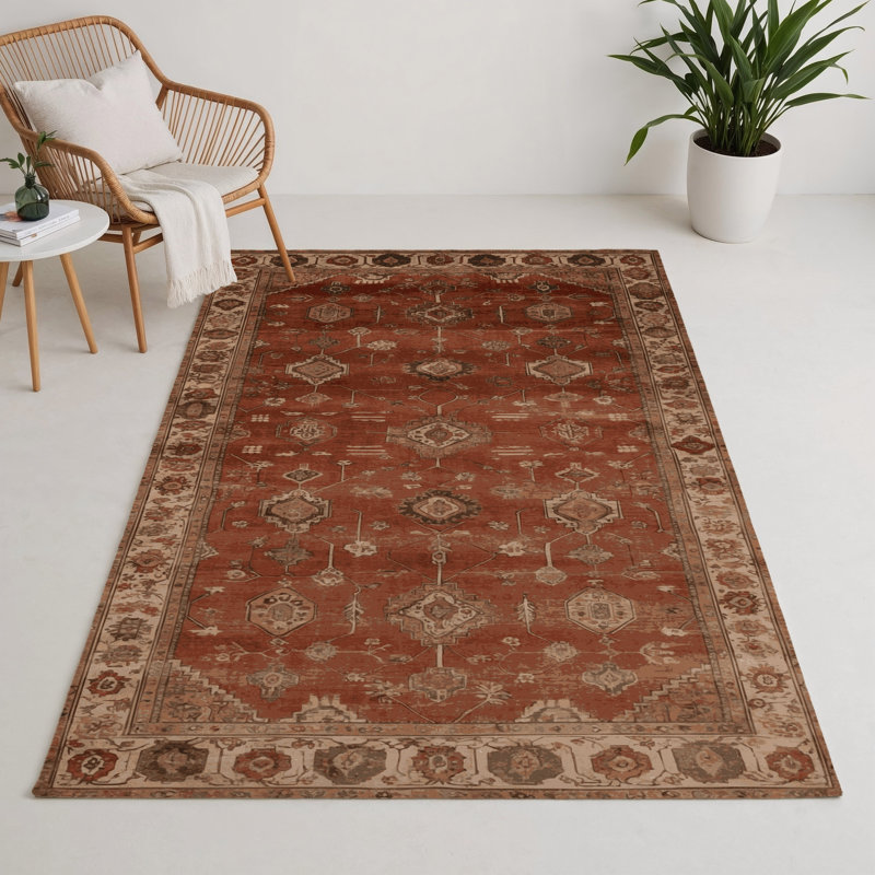 Tapis intérieur et extérieur brun Overdyed, Rectangle 9 pi x 12 pi