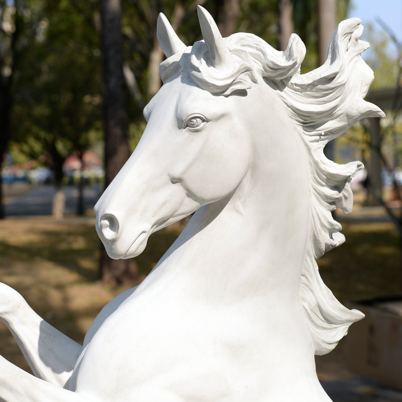 Rearing Horse Statue