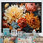 Chrysanthèmes Collage d'automne II-464528619-464528618