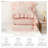 3 Piece Pink Ruffled Comforter Set, Soft Microfiber All Season Bedding, Vintage French Country Style-125902250-125902252