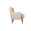 Élégant fauteuil à oreilles, couleur écru, 30,7 x 36,2 x 36,2 pouces | Structure en bois massif, tissu 100% polyester facile à nettoyer | Parfait pour un décor rustique et traditionnel, des sièges confortables pour le salon et les hôtels-855487165