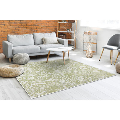 Alleria Floral Flatweave Area Rug