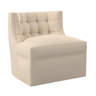 Social Swivel Tufted Slipper Chair