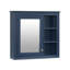 Meuble-lavabo bleu de 30 pouces avec lavabo intégré, armoire en bois massif et panneau de fibres à densité moyenne, conforme TSCA Titre VI