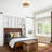 Bohemian 18.1" 3-Light Semi-Flush Mount Ceiling Light with Handwoven Raffia Shade for Bedroom, Dining Room, or Living Space