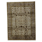 Hand Woven Silk and Wool Oriental Area Rug