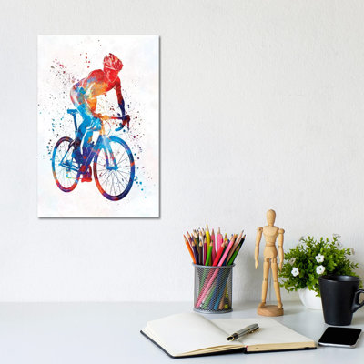 «Woman Triathlon Cycling 06» par Paul Rommer - impression sur toile tendue