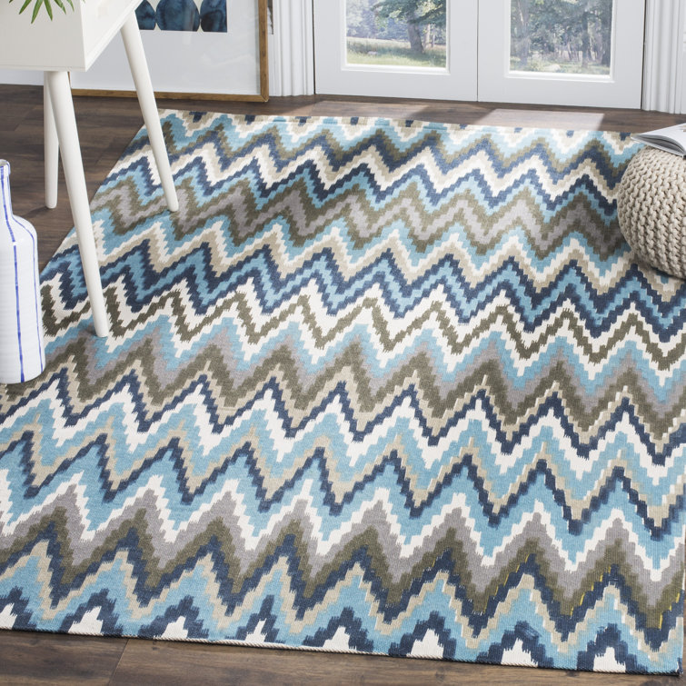 Strock Chevron Cotton Hand Woven Area Rug