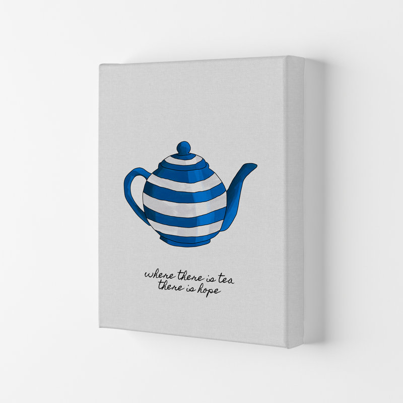 Where There Is Tea by Orara - Print, 29.7cm H x 21cm W x 3cm D, Oak Framed