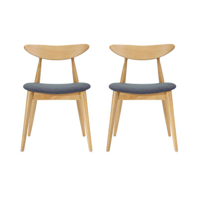 Modern Simple Wooden Dining Chair,Set Of 2