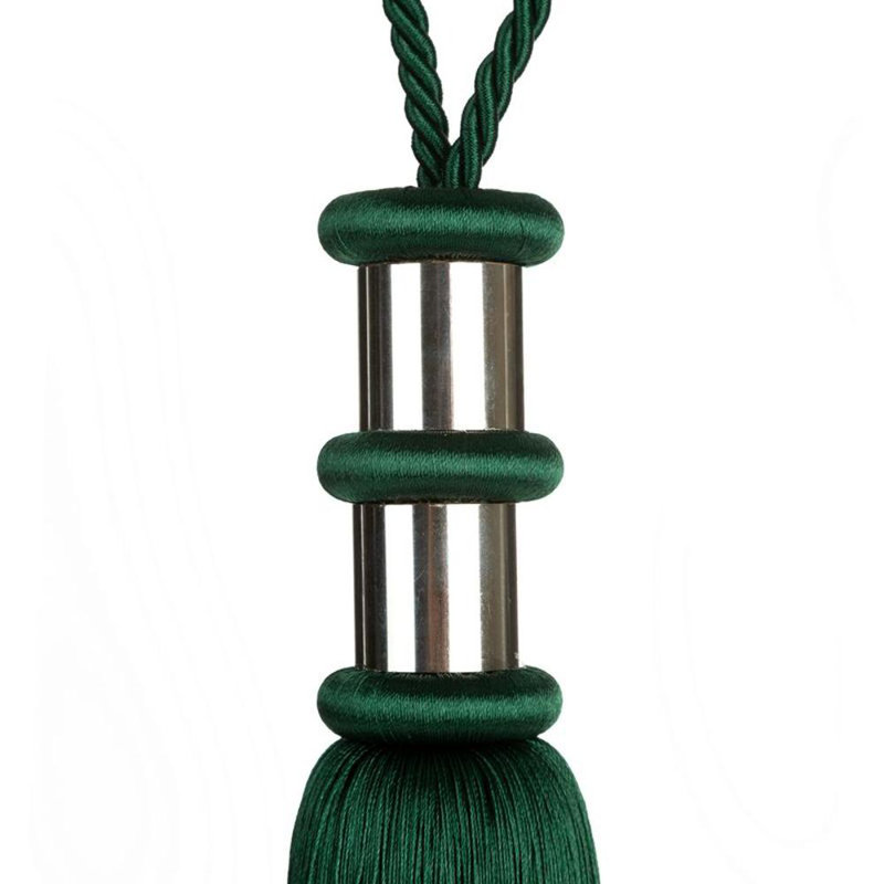 Hallee Fabric 38cm Curtain Tieback, Green