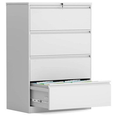 17.7'' Wide 4 -Drawer Steel File Cabinet