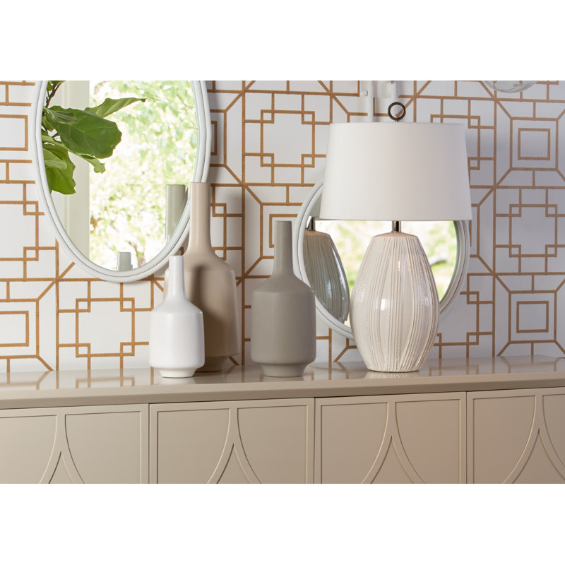 Borghese Table Lamp, Ivory Glaze