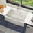 36'' L Farmhouse/Apron Kitchen Sink Single Bowl Stainless Steel Sink with Ledge Workstation