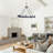 10-light Industrial Dimmable Rectangular Chandelier