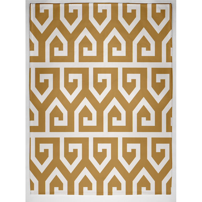 Lenora Geometric Blanket, Gold