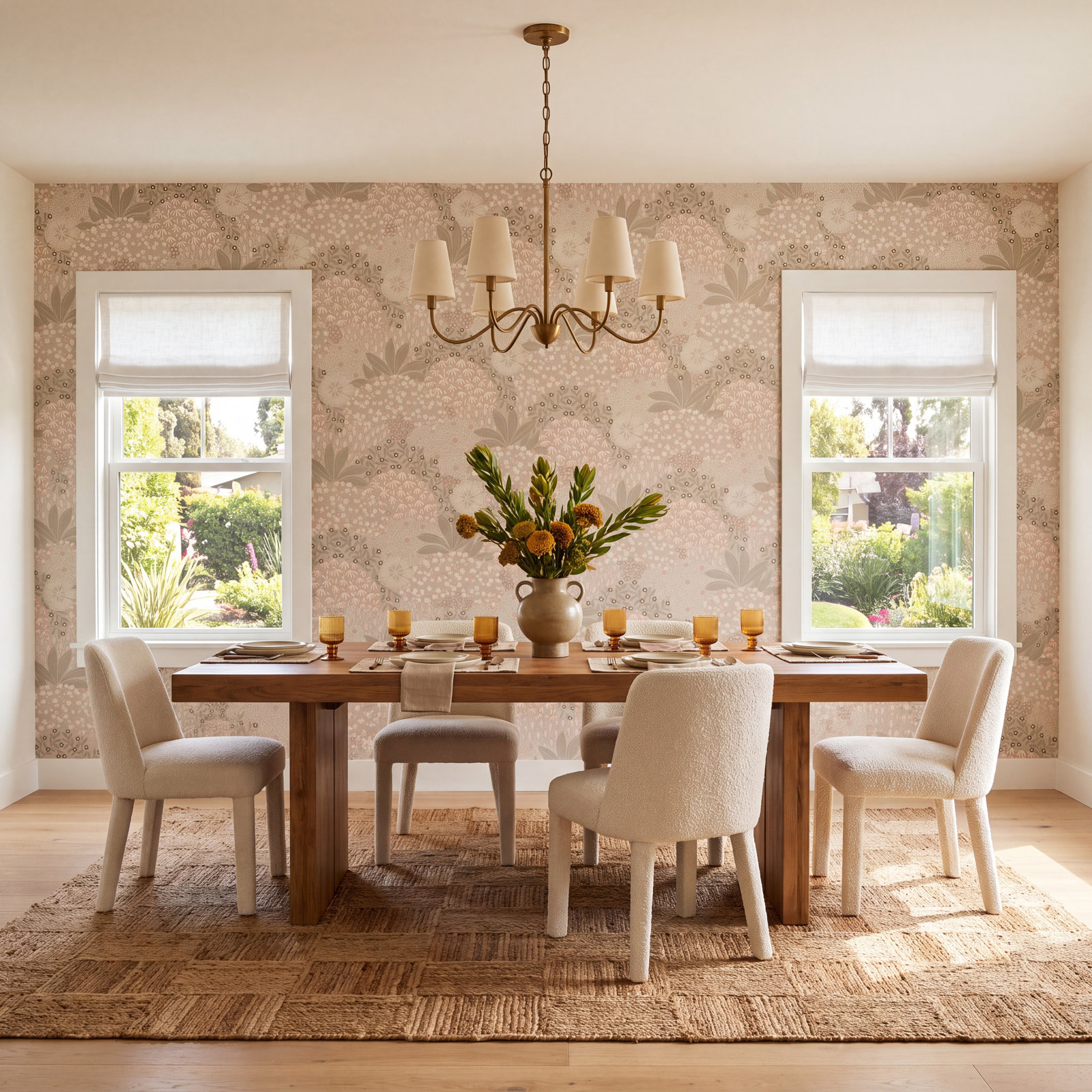 Galerie Wallcoverings Fusion Wallpaper Roll, Taupe/Pink