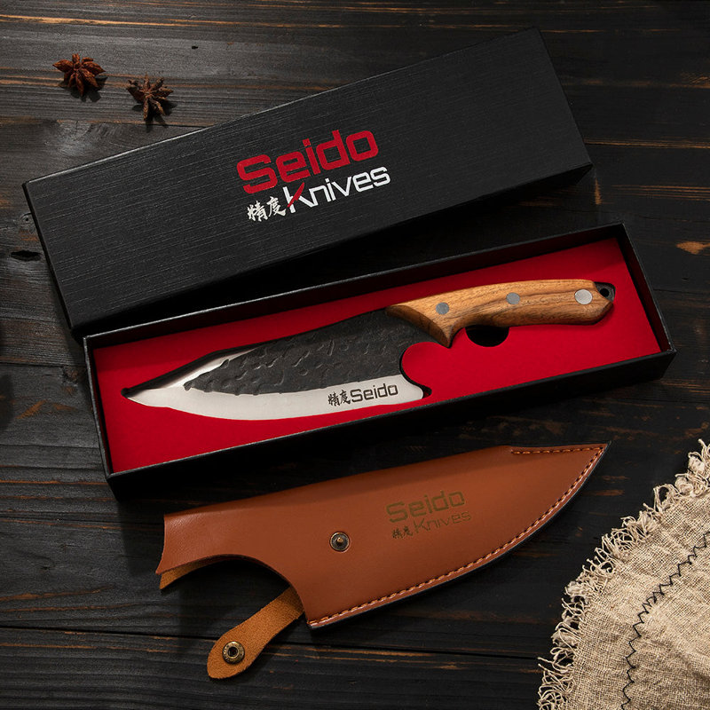 Couteau de boucher Seido Knives Senjutsu - Une précision polyvalente pour la maîtrise culinaire Parfait pour le barbecue en plein air